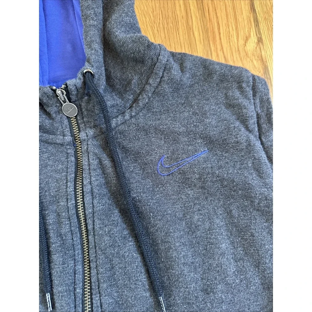 Nike Golf‎ Vest Women XL Gray Hooded Zip Up Sleeveless Athletic Sport Sweatshirt